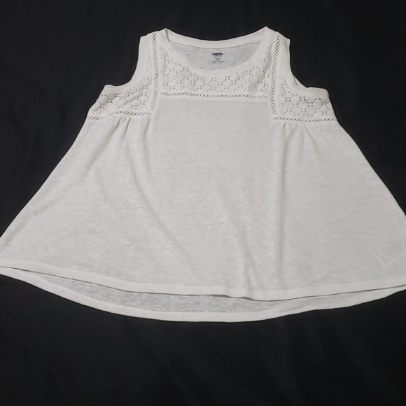 Old Navy Girls White Tank Top - Picture 3 of 8